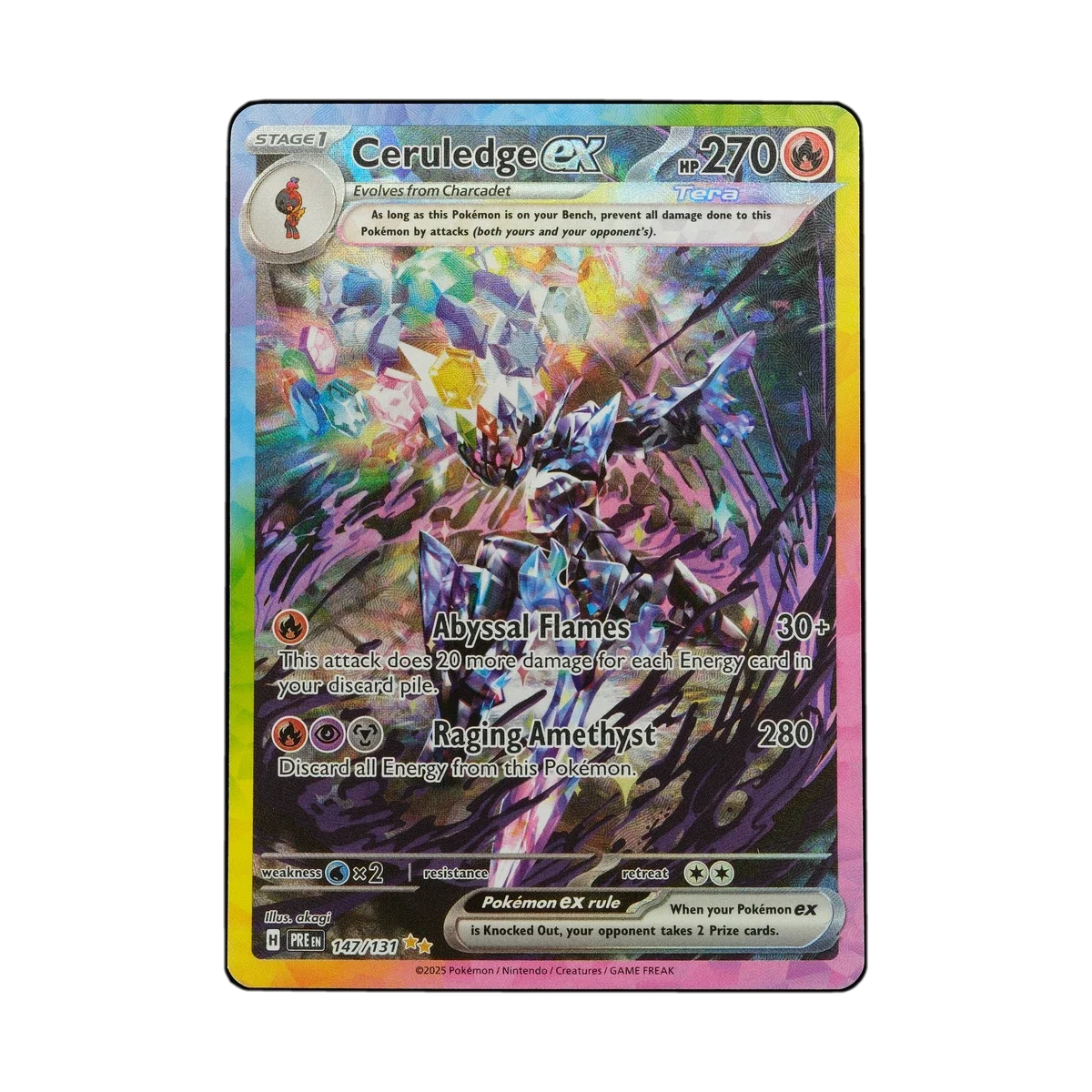 Fake Card Database | 147/131, Ceruledge ex, Prismatic Evolutions