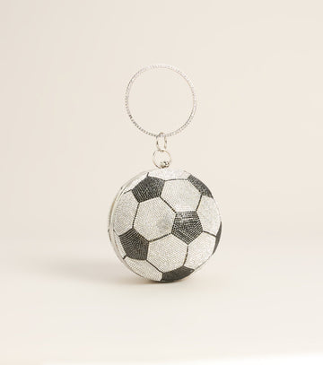 Kicked A Goal Soccer Rhinestone Bag