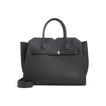 Valextra Structured Calf Leather Shoulder Bag