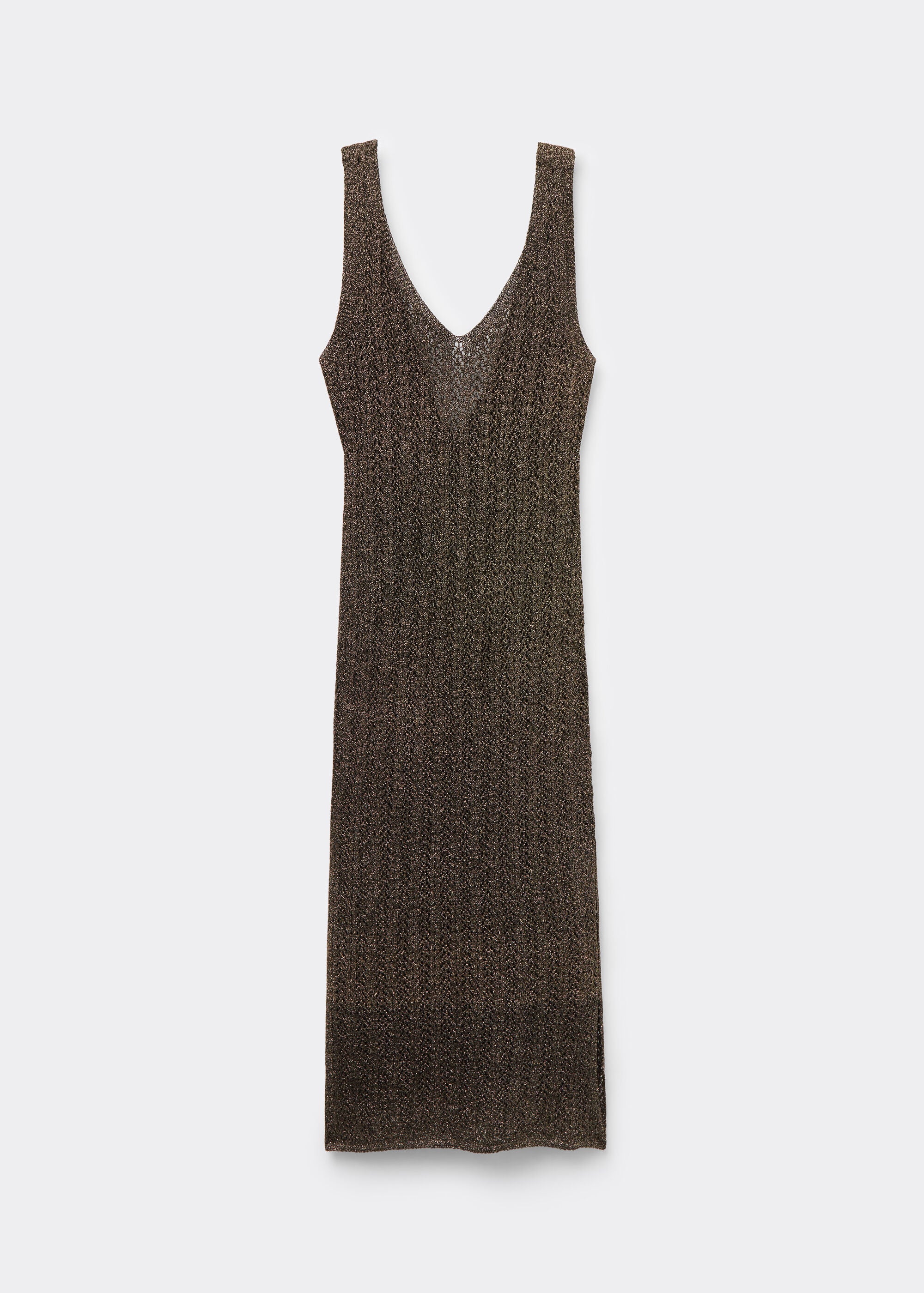 Crocheted Lamé Maxi Dress