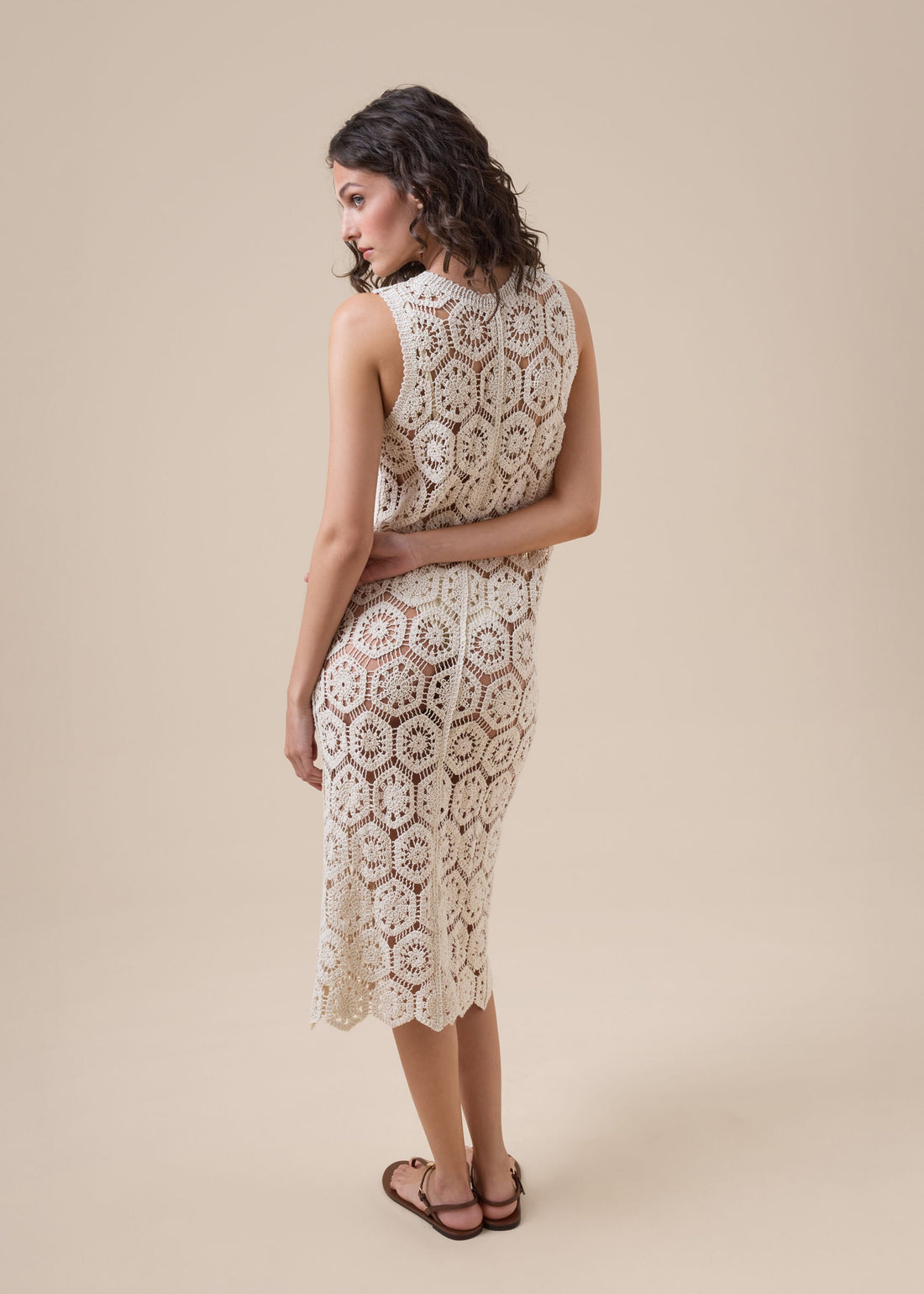 Crocheted Maxi Gilet