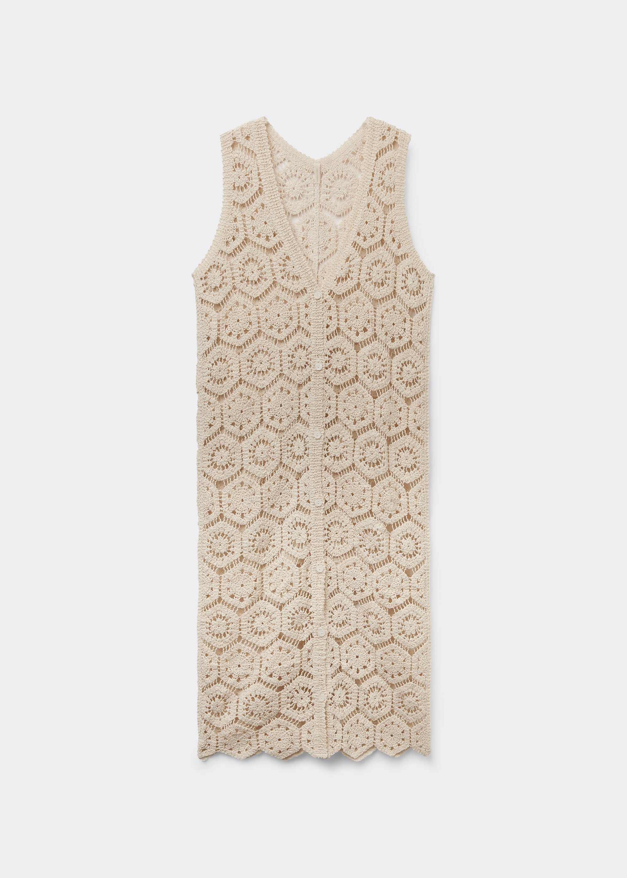 Crocheted Maxi Gilet