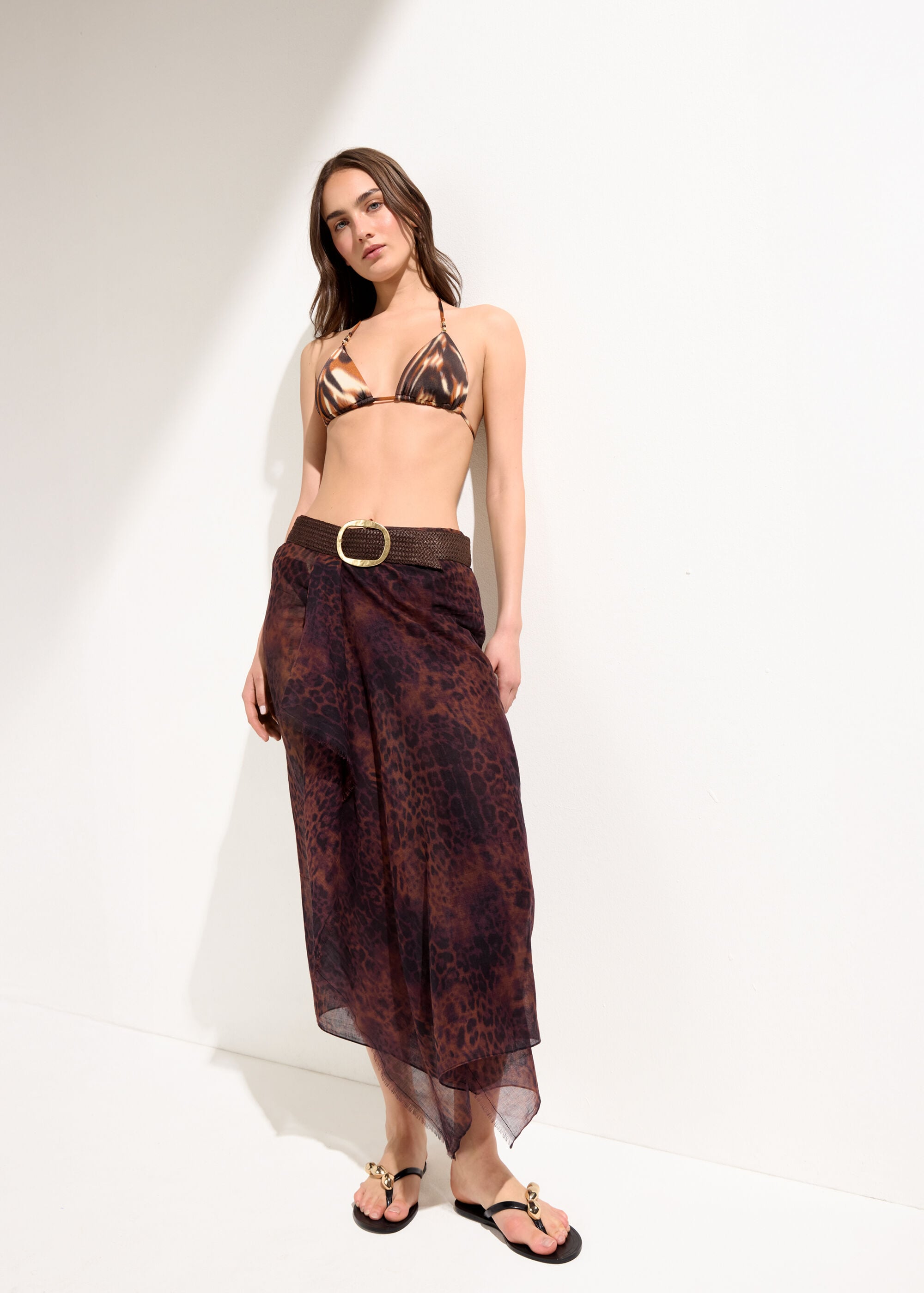 Long Animal Print Sarong