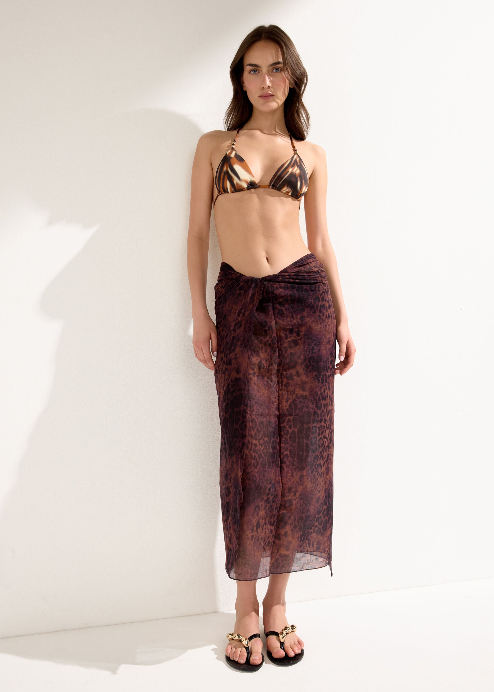 Long Animal Print Sarong