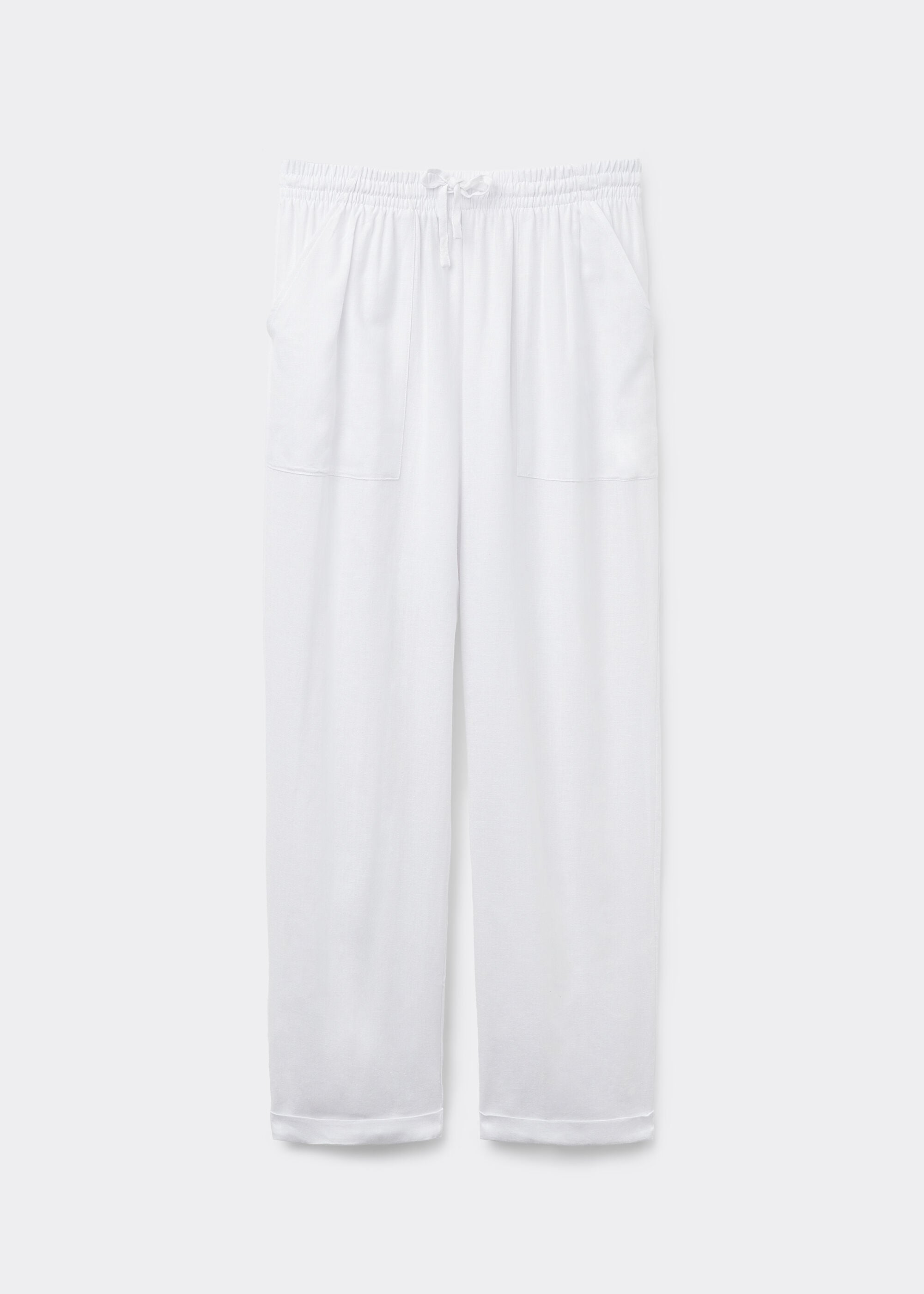 Linen and Viscose Pants