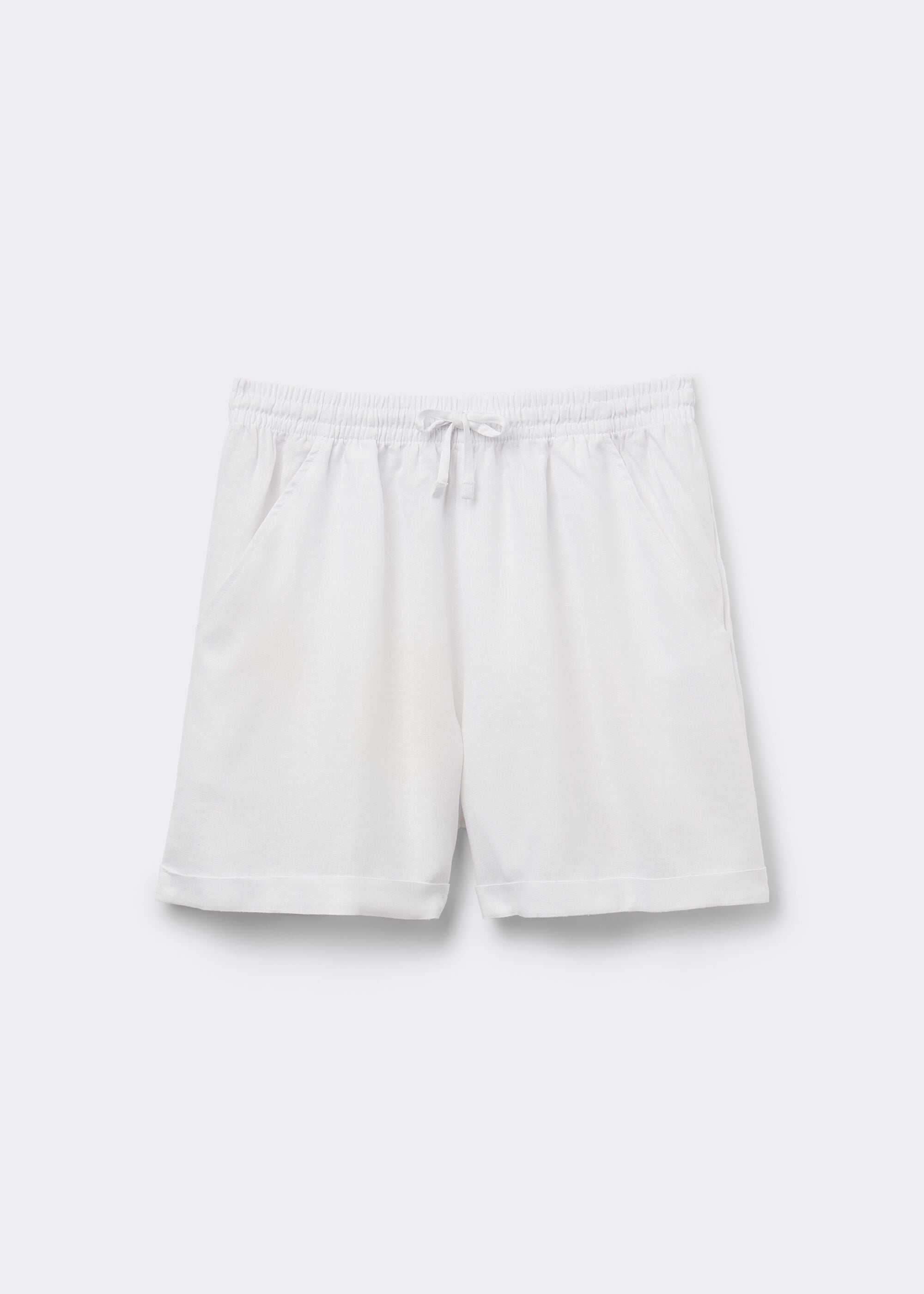 Linen and Viscose Shorts