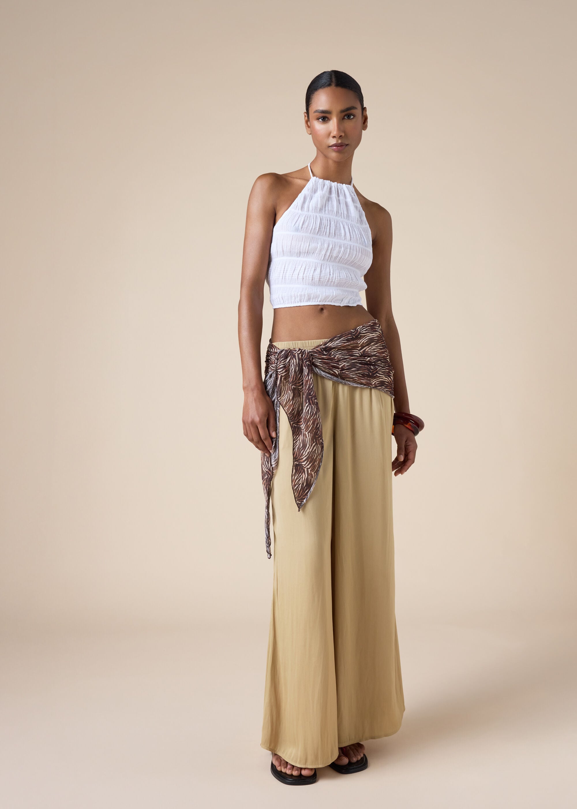 Shiny Palazzo Pants