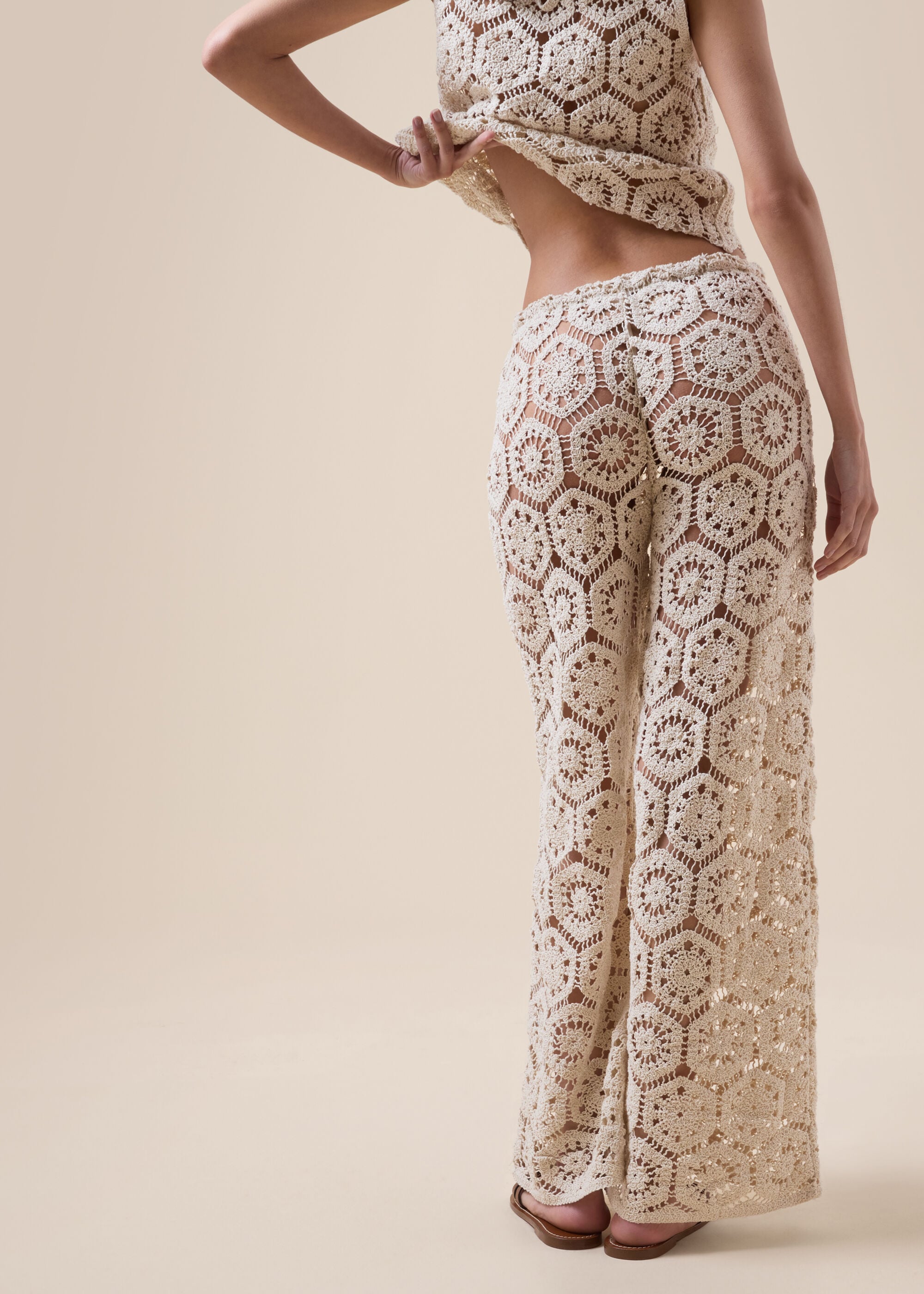 Crocheted Maxi Gilet
