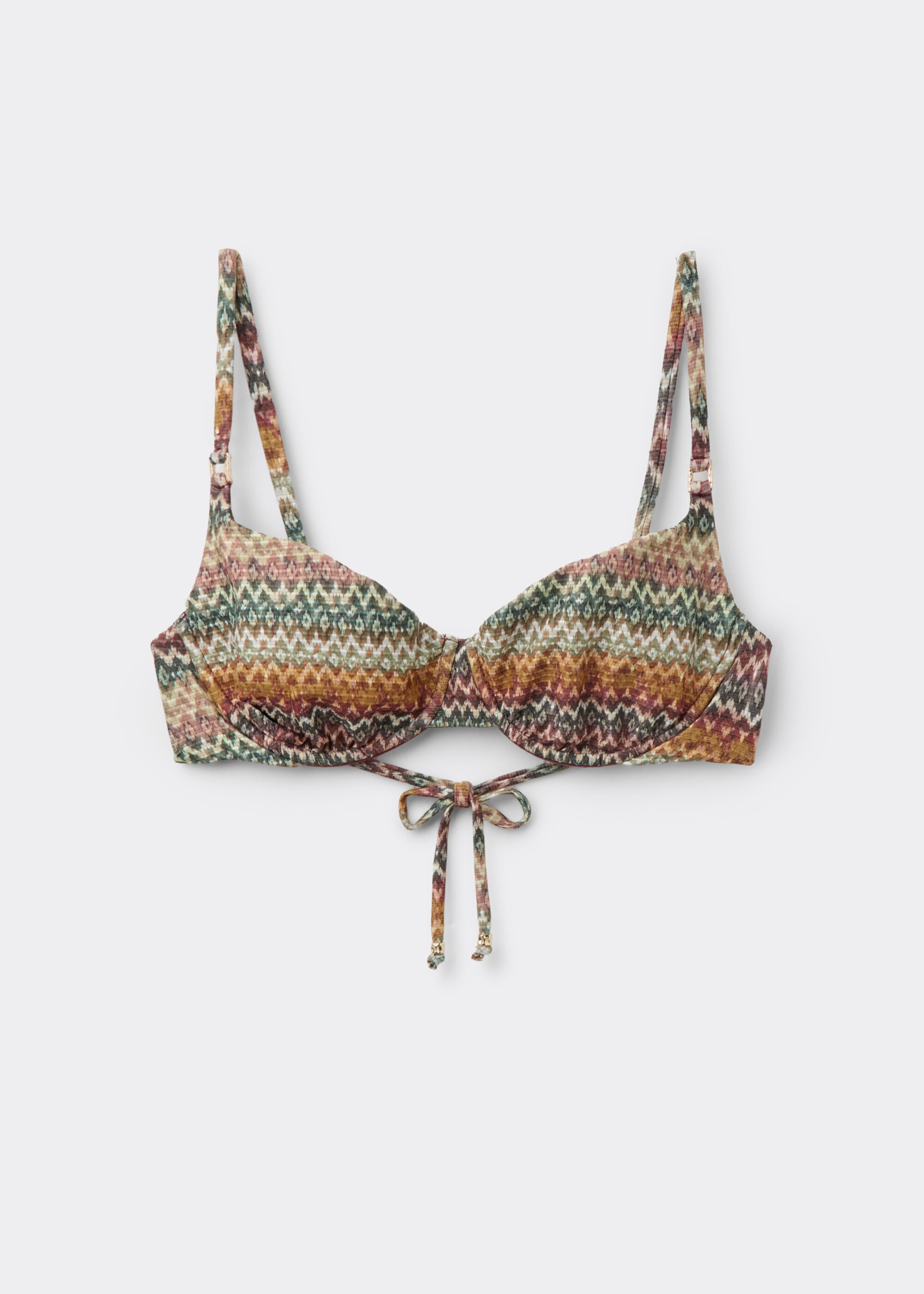 Balconette Swimsuit Top Elegant Ethnic