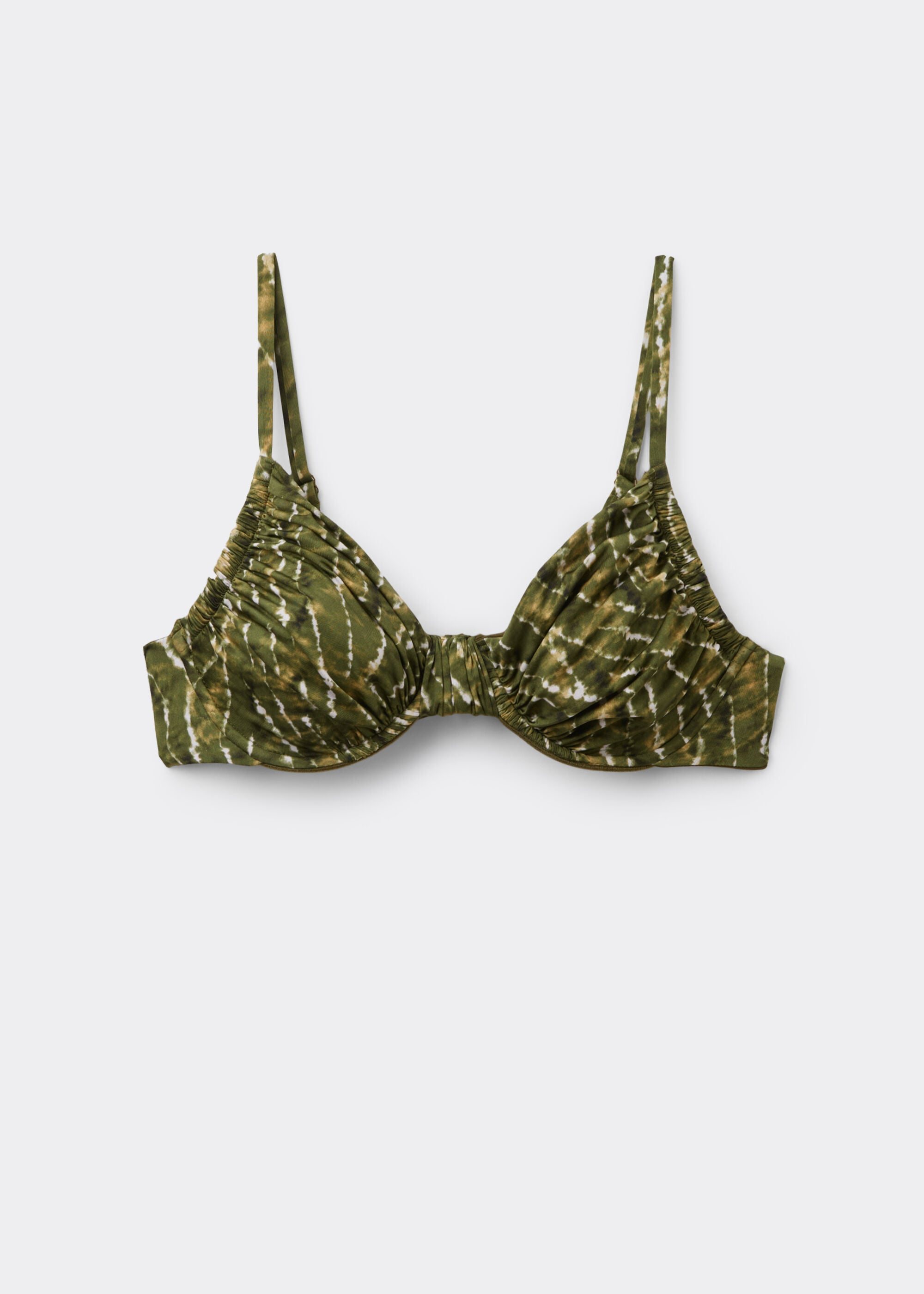 Balconette Swimsuit Top Natural Tie-Dye