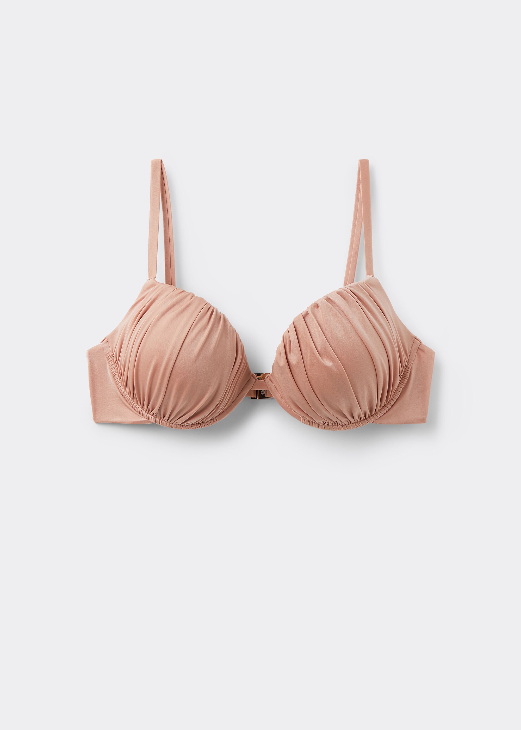 Push Up Swimsuit Shiny Satin