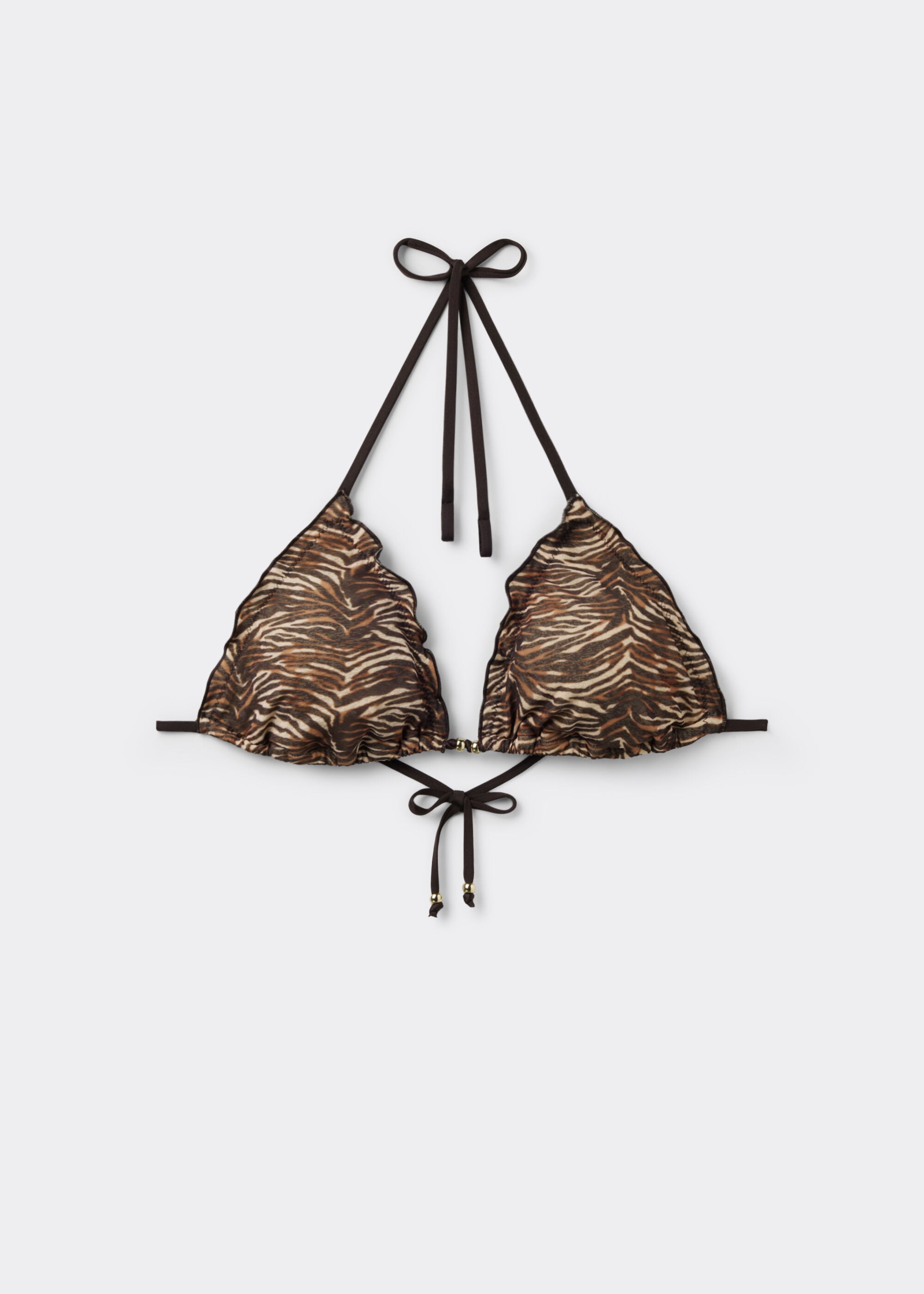 Triangle Swimsuit Top Doll Zebra