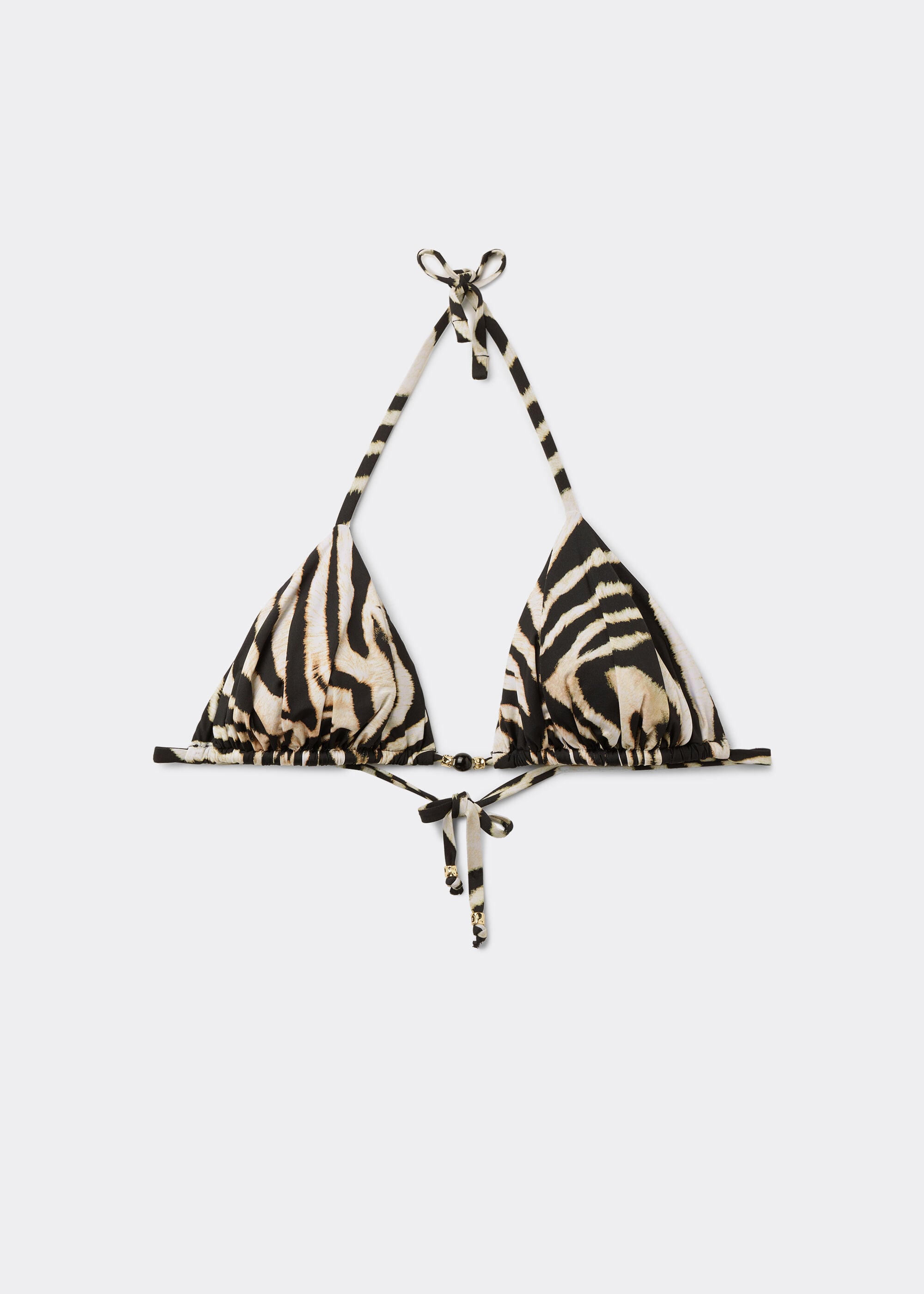 Triangle Swimsuit Top Savannah Zebra
