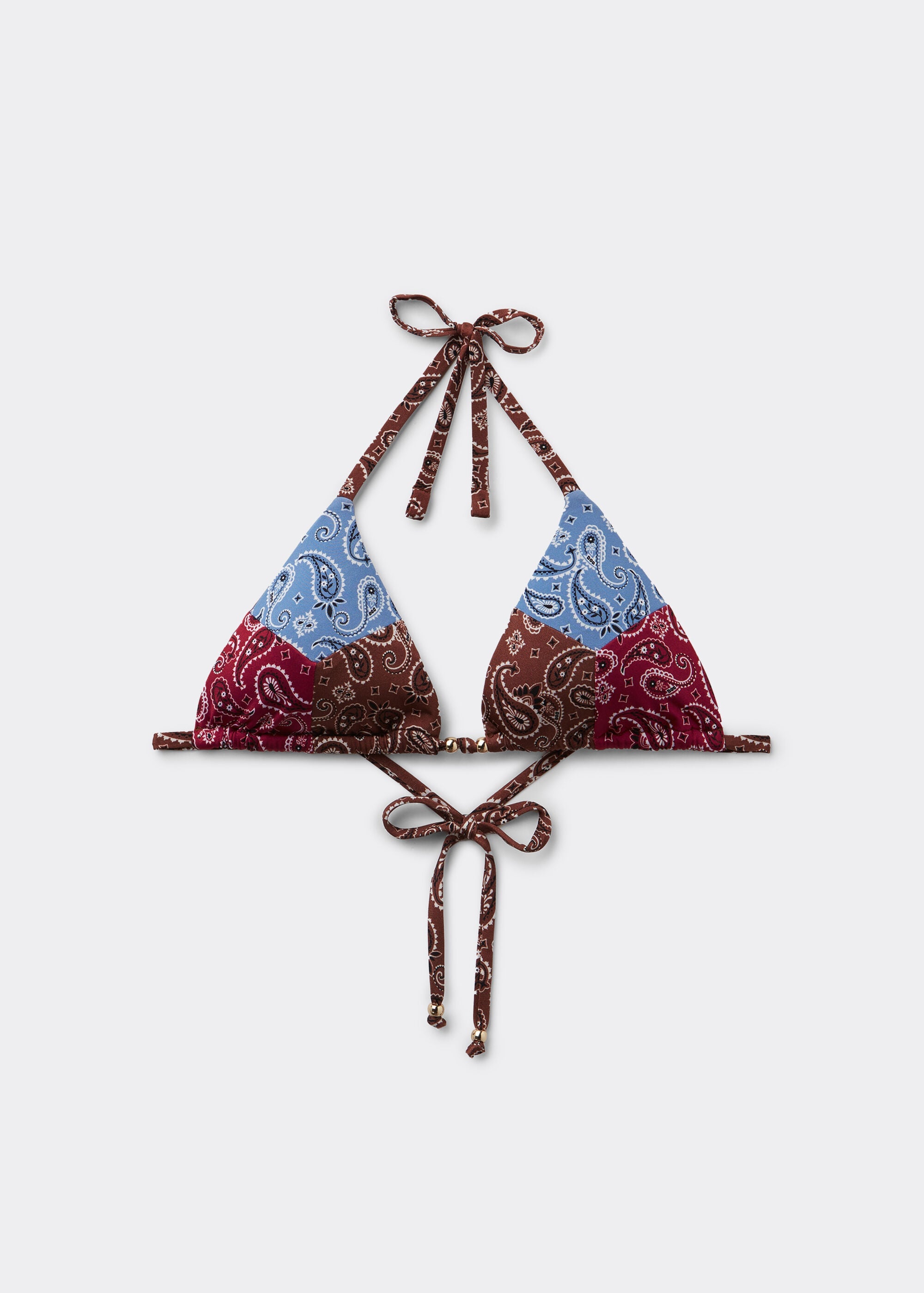 Triangle Swimsuit Top Bandana Patch