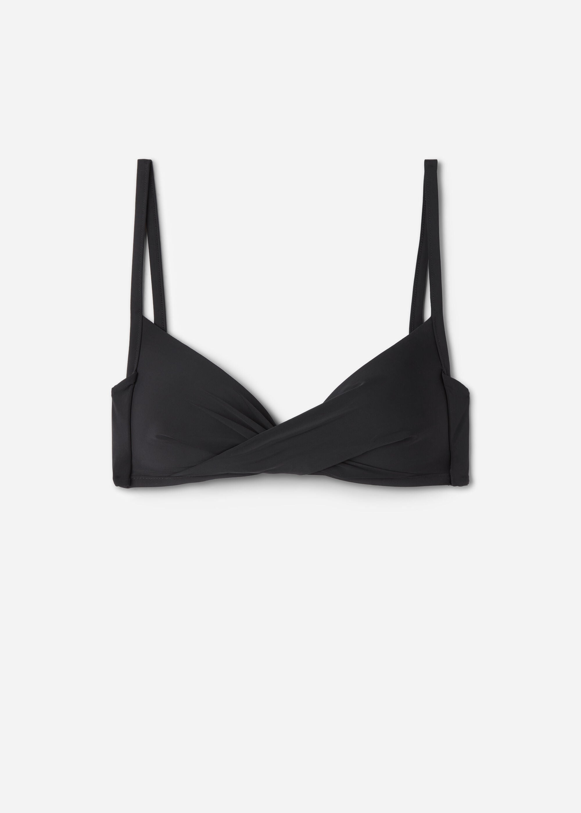 Graduated Padded Criss-Cross Triangle Swimsuit Top Indonesia