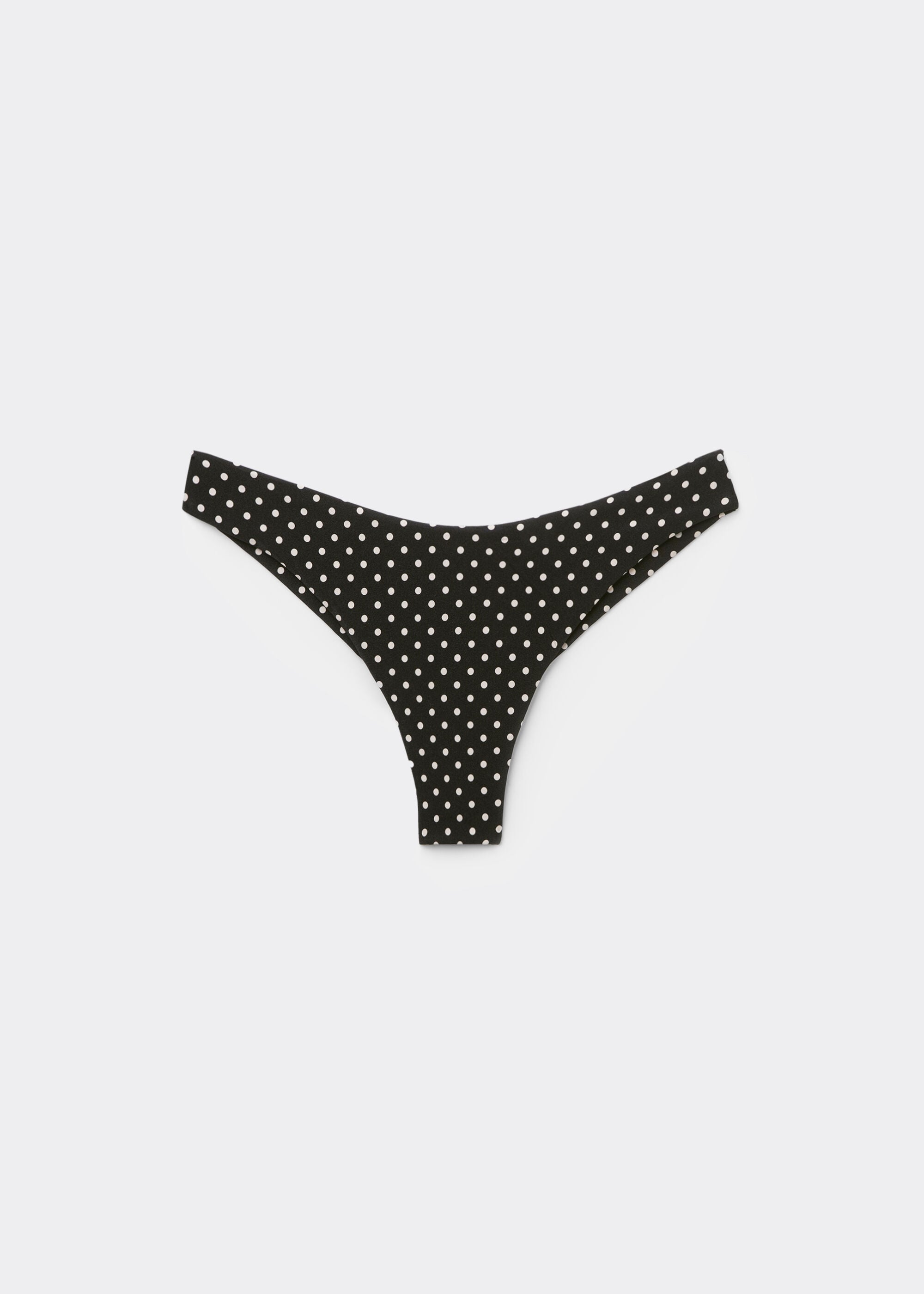 Polka Dot Black Brazilian Bikini Bottoms