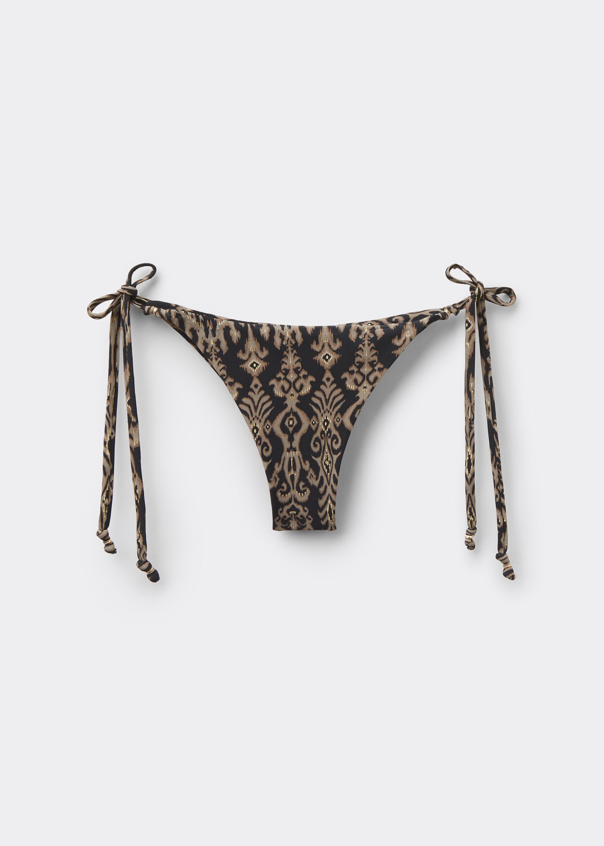 Brazilian Swimsuit Bottom Golden Ethnic