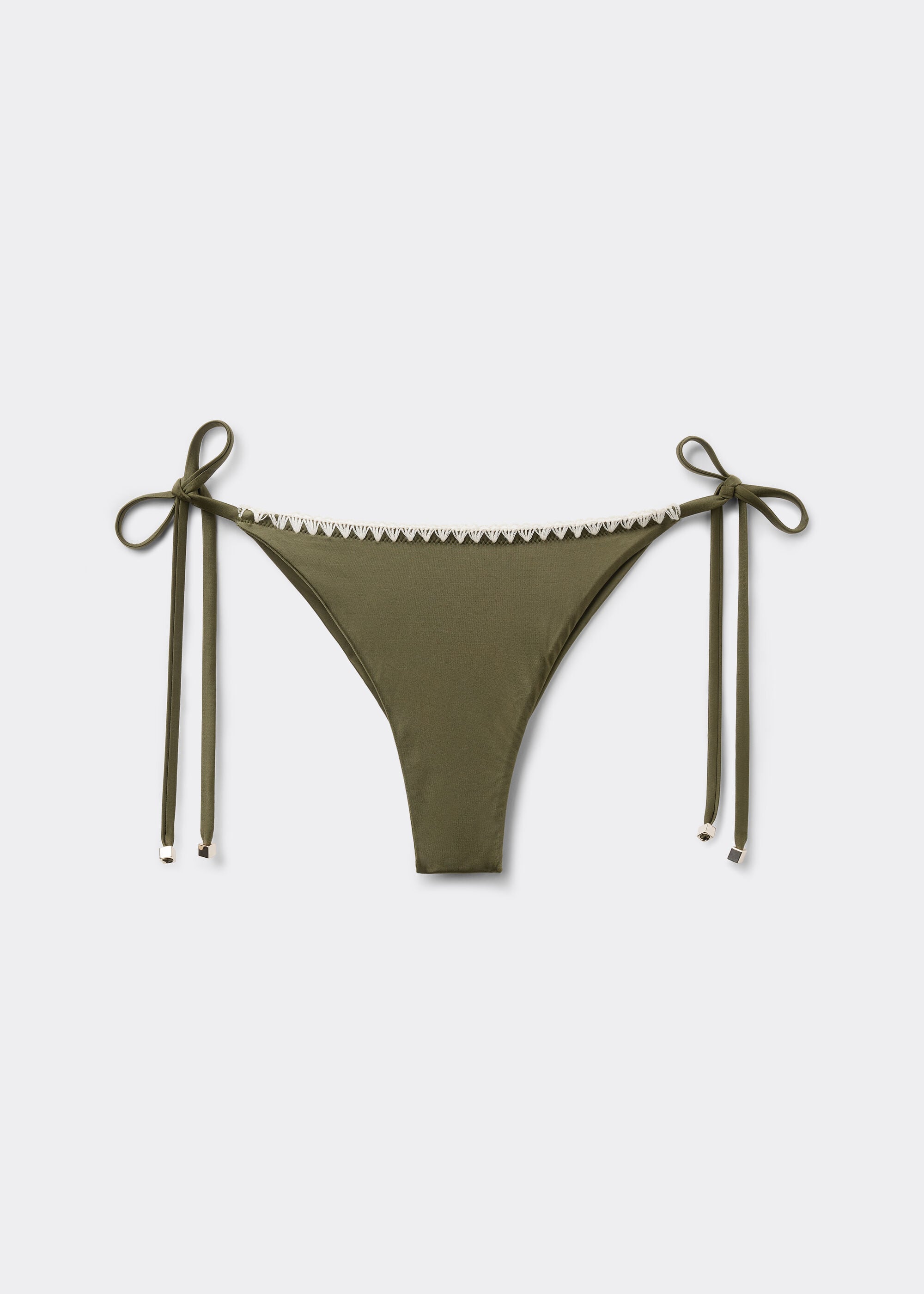 Laced Brazilian Swimsuit Bottom Refined Shine