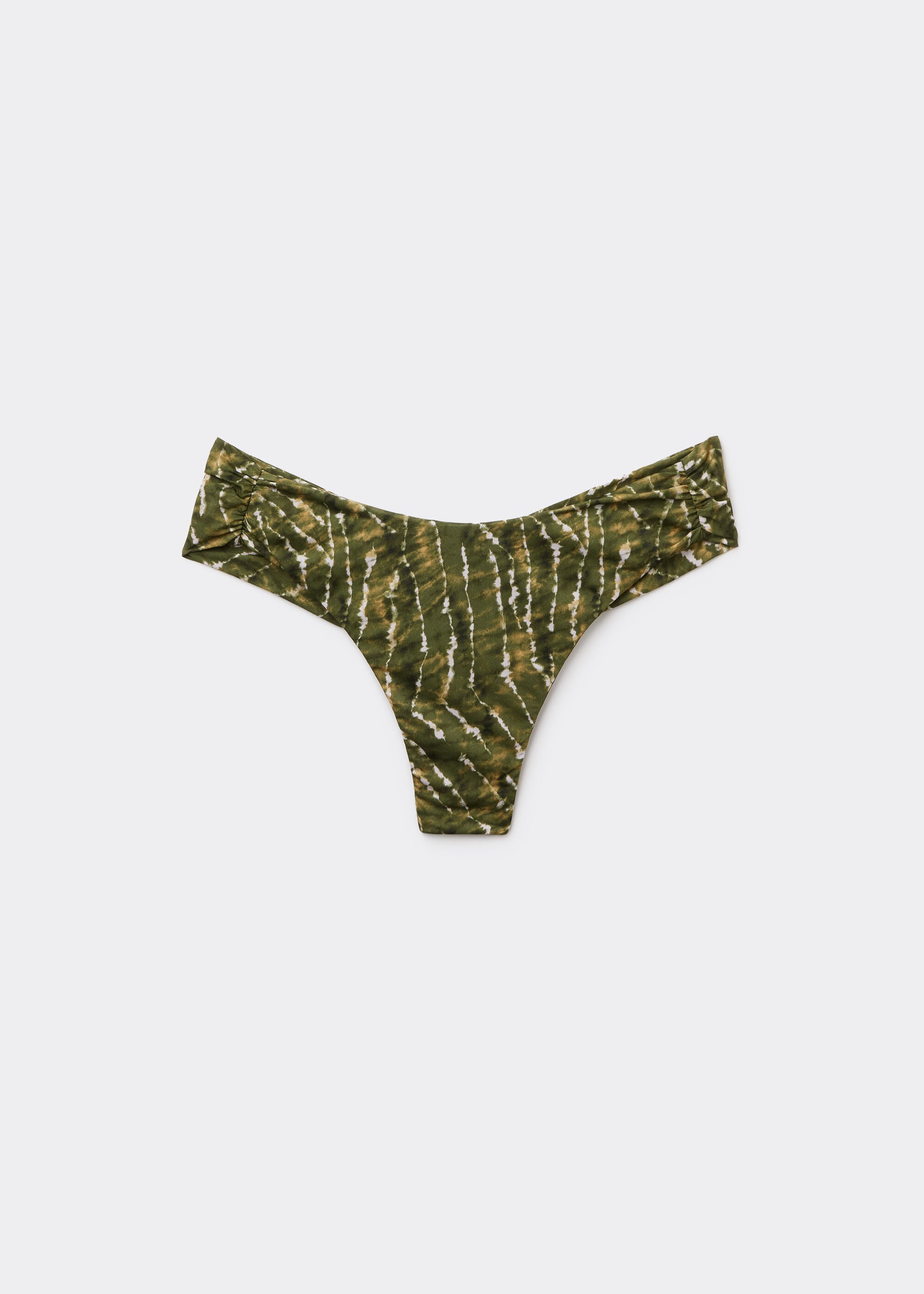 Brazilian Swimsuit Bottom Natural Tie-Dye