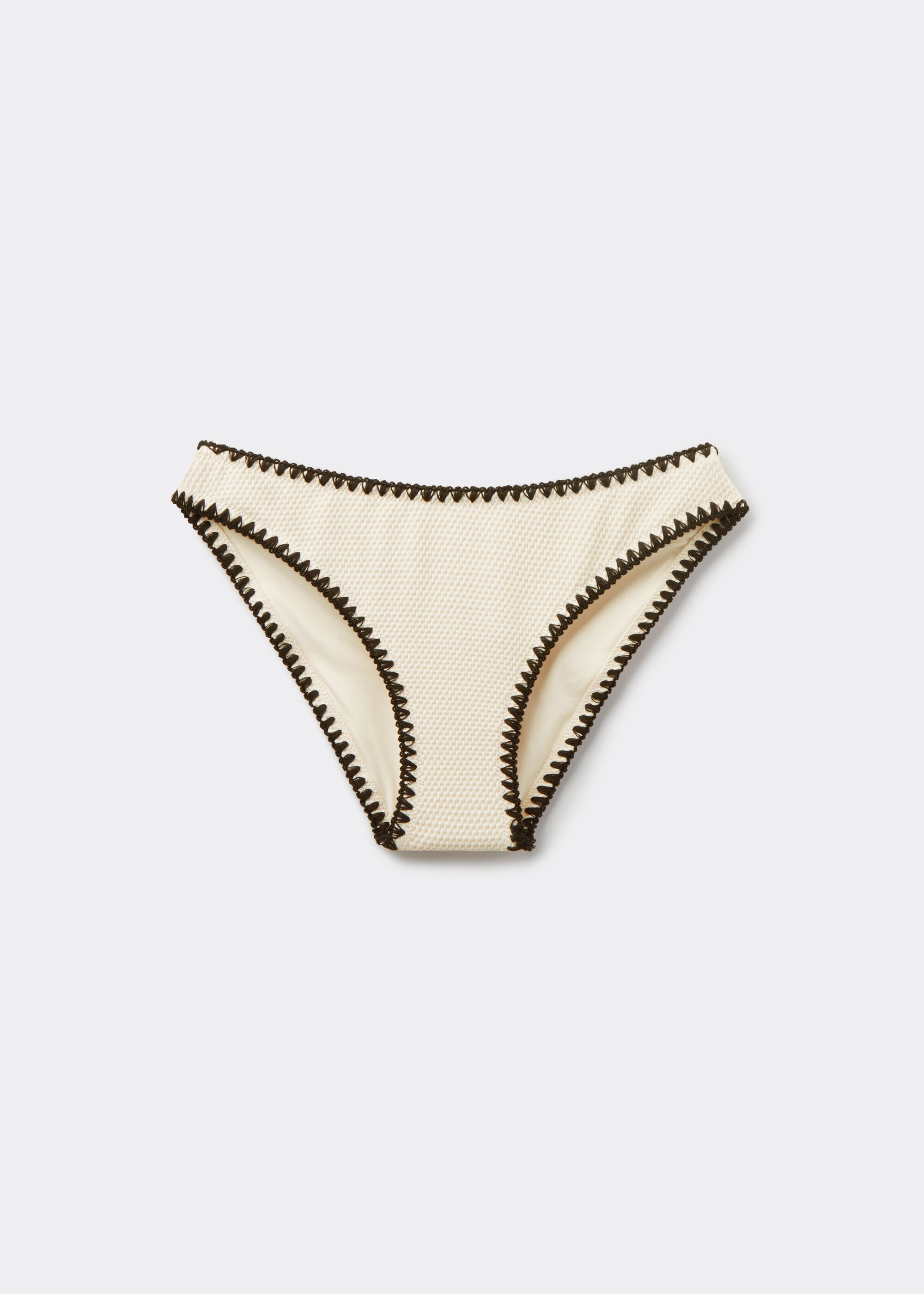 Swimsuit Bottom Bicolor Embroidery