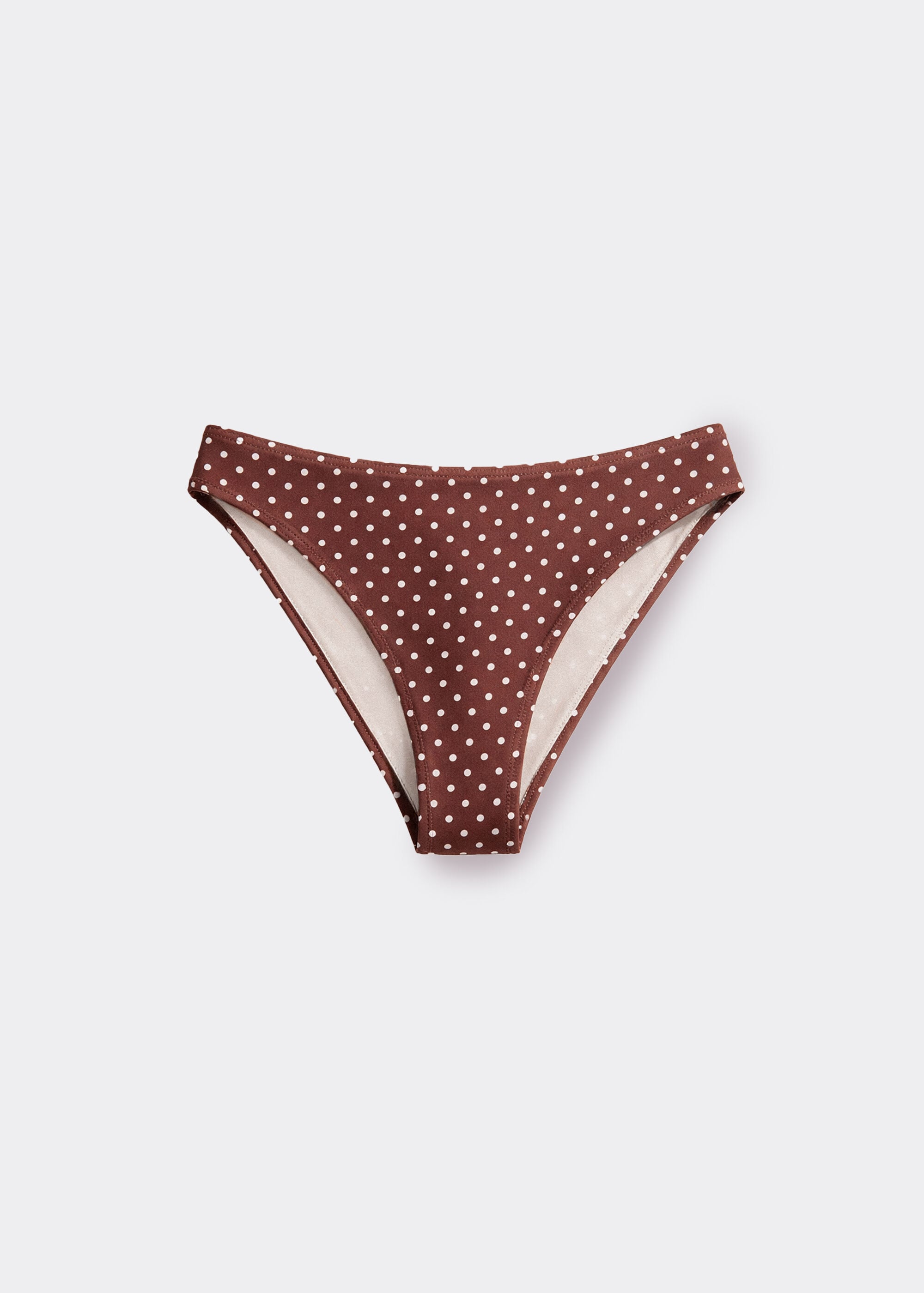Swimsuit Bottom Polka Dot Brown
