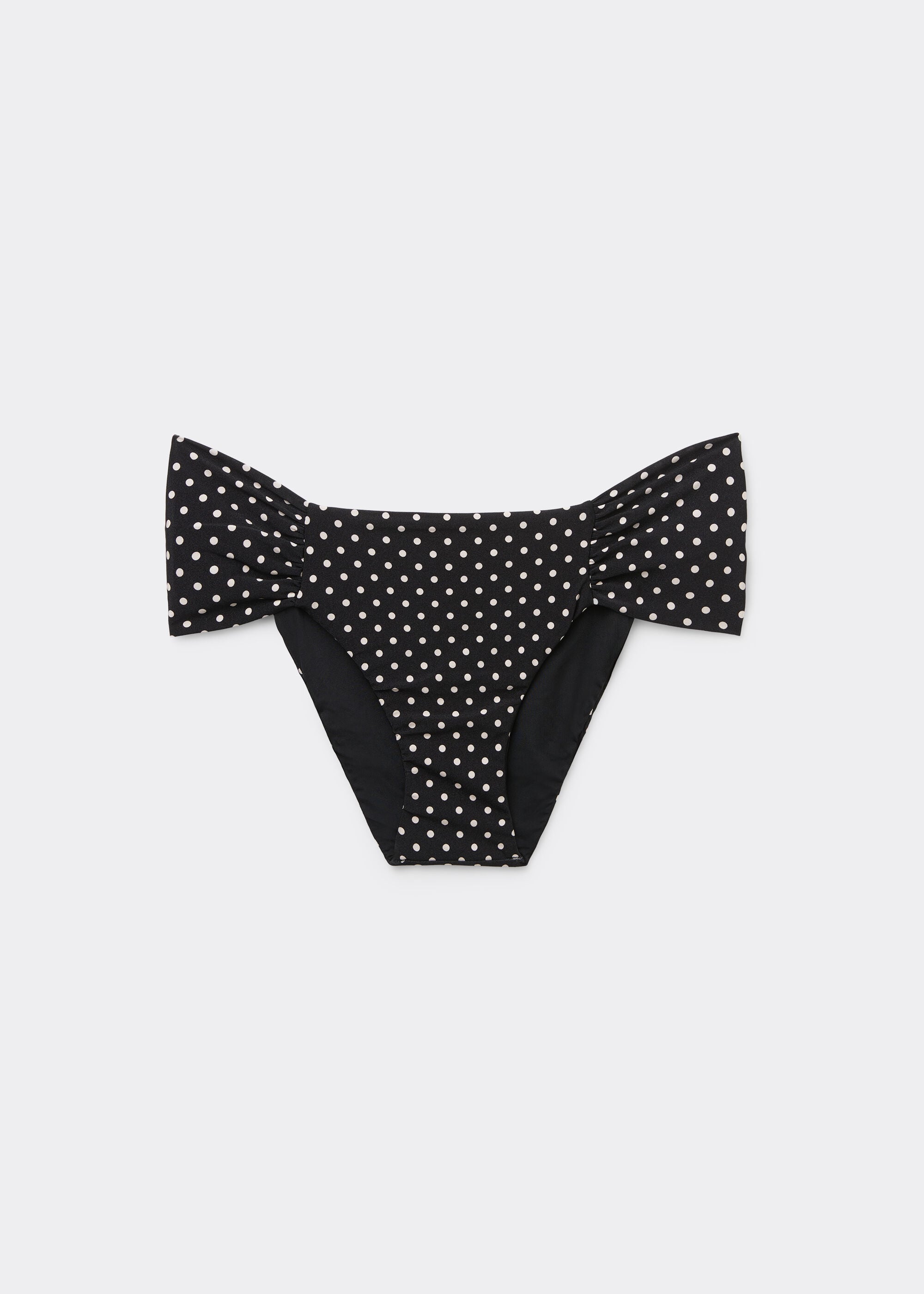 Polka Dot Black Bikini Bottoms