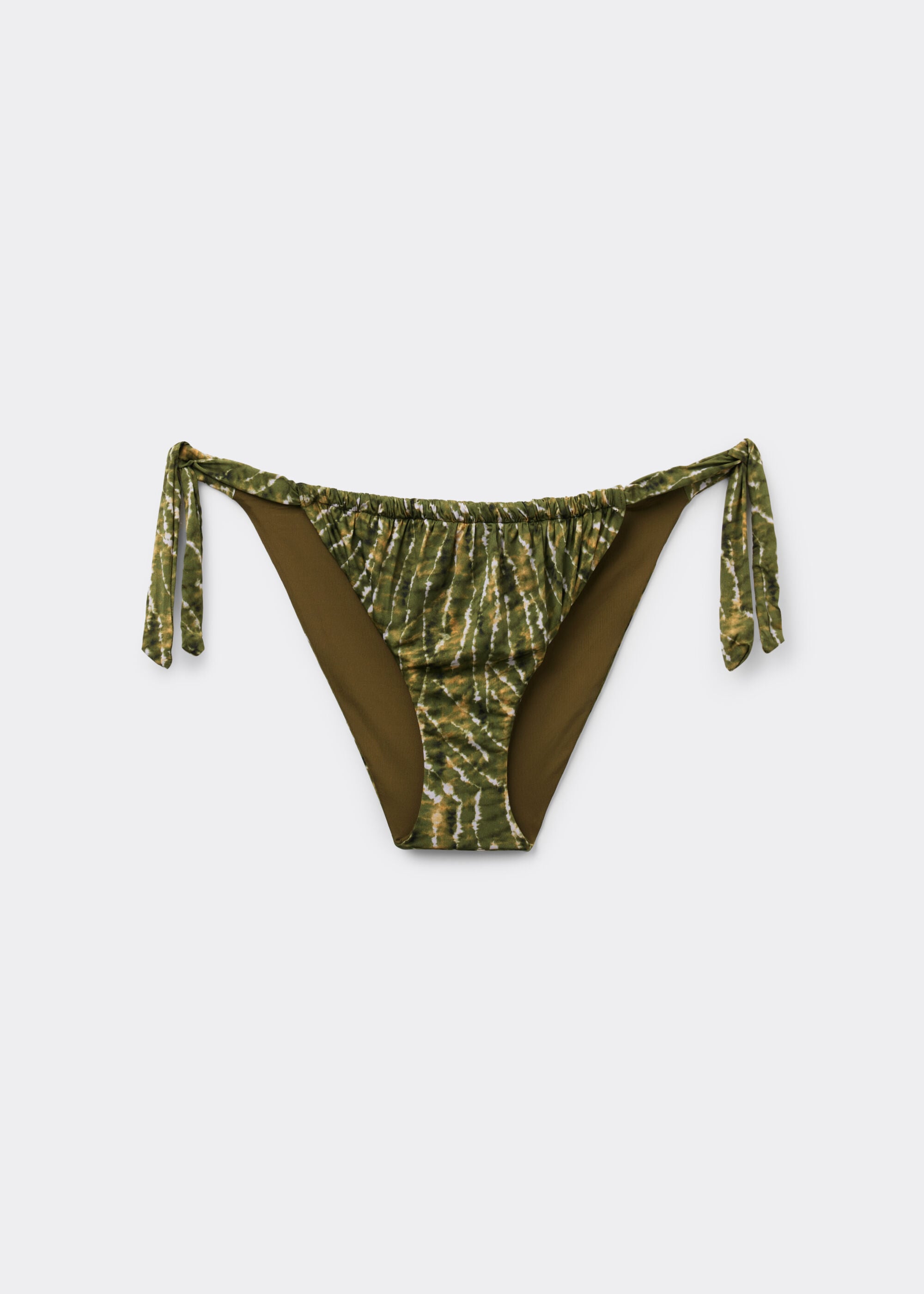 Tied Swimsuit Bottom Natural Tie-Dye