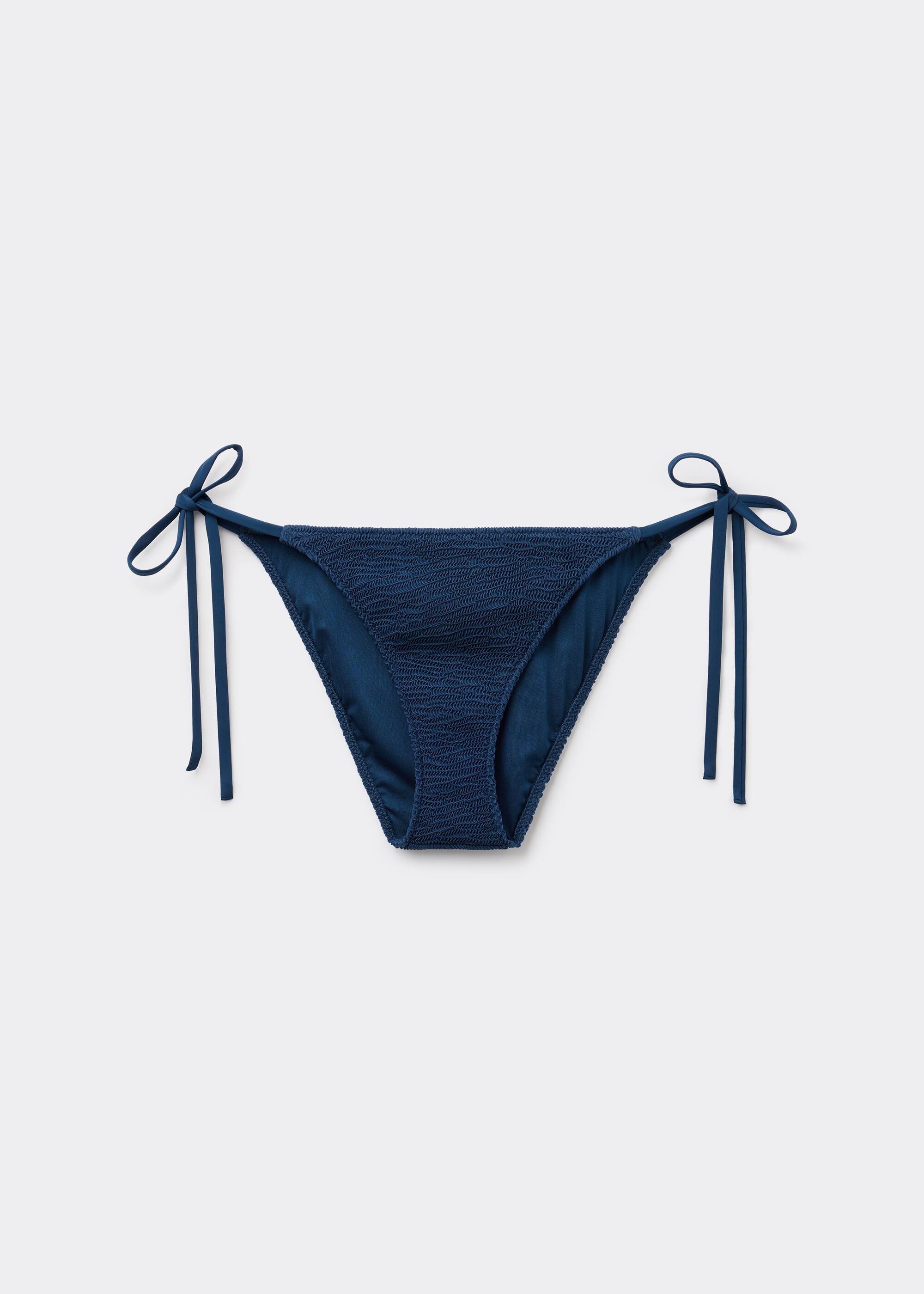 String Swimsuit Bottoms Crinkle Waves