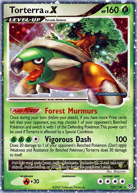 PrimetimePokemon's Blog: Pokemon Card of the Day: Torterra Lv. X (Diamond and Pearl)