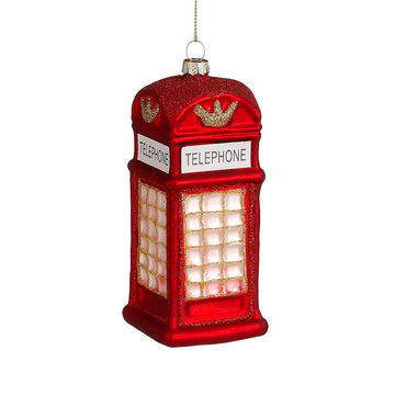 Christbaumschmuck Telephone Booth