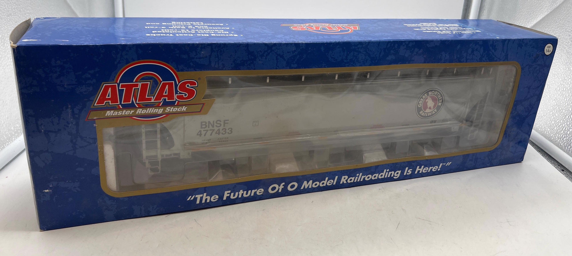 Atlas 3001125a BNSF Great Northern GN heritage Trinity 5161 Covered Hopper 3 RL  O SCALE NEW