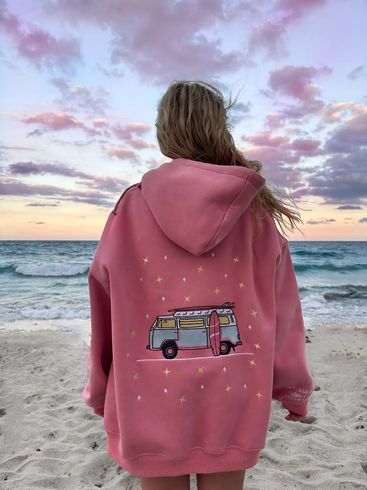 Sunkissed Cocunut Embroidered Van Star Hoodie