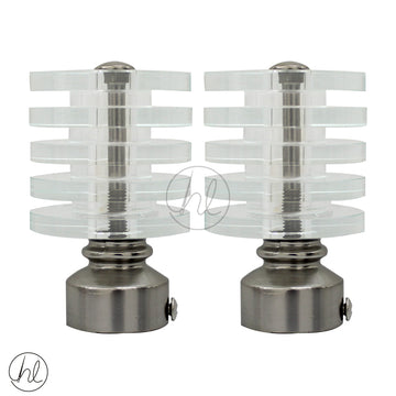 FINIAL NEBULA 2 PER PACK 25MM STAINLESS STEEL