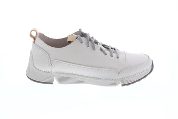 Clarks Tri Spark 26138908 Mens White Leather Lifestyle Sneakers Shoes