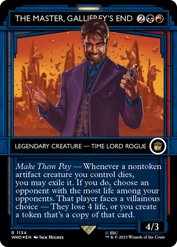 The Master, Gallifrey's End (WHO-1134) - Doctor Who: (Showcase) (Borderless) Foil - Premium MTG Single from Wizards of the Coast - Just $0.78! Shop now at Game Crave Tournament Store