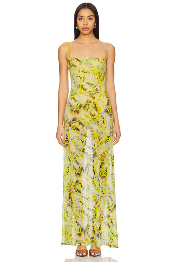 FWRD Shea Dress In Iime Wing