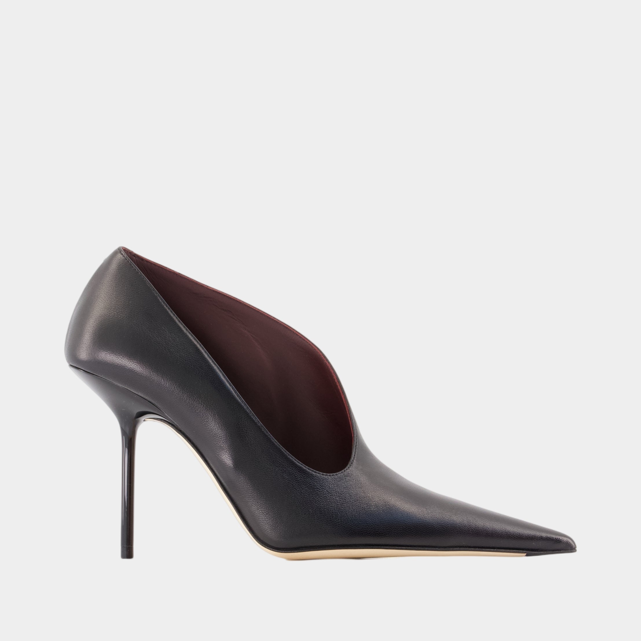 Sloan Sculptural 100 Pumps - Victoria Beckham - Leather - Black