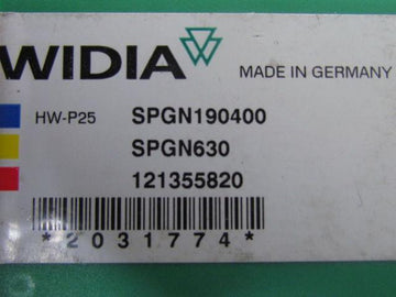 Widia SPGN190400 121355820 Carbide Insert SPGN630 TTM08 Box of 5pcs