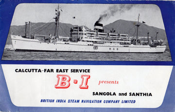 SANGOLA & SANTHIA - First & Second class interiors brochure from 1957