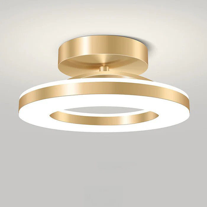 ZAYNO – Modern Black Iron LED Ceiling Light for Hallways & Small Spaces
