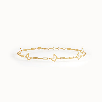 Gold Chain Butterfly Bracelet My Store