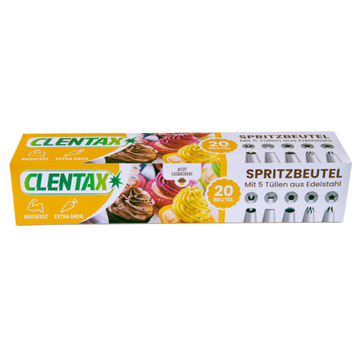 CLENTAX Spritzbeutel 20 ST inkl. Tüllen