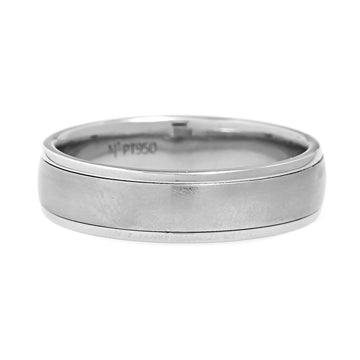 Platinum High Polished and Satin Finished Band