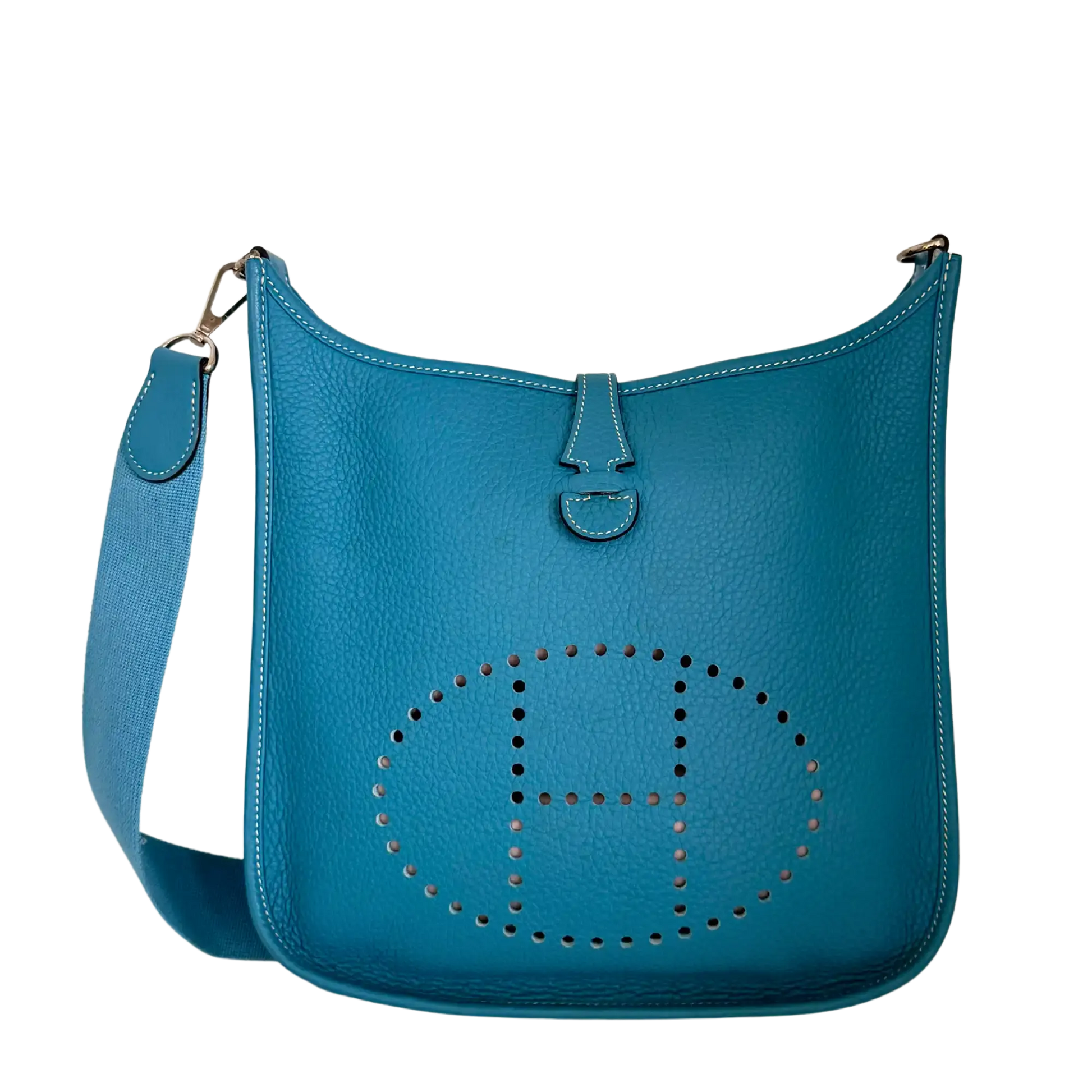 Hermès Evelyne III 29 blau Clemence  Palladium Fullset 2010 / sehr gut Hermès
