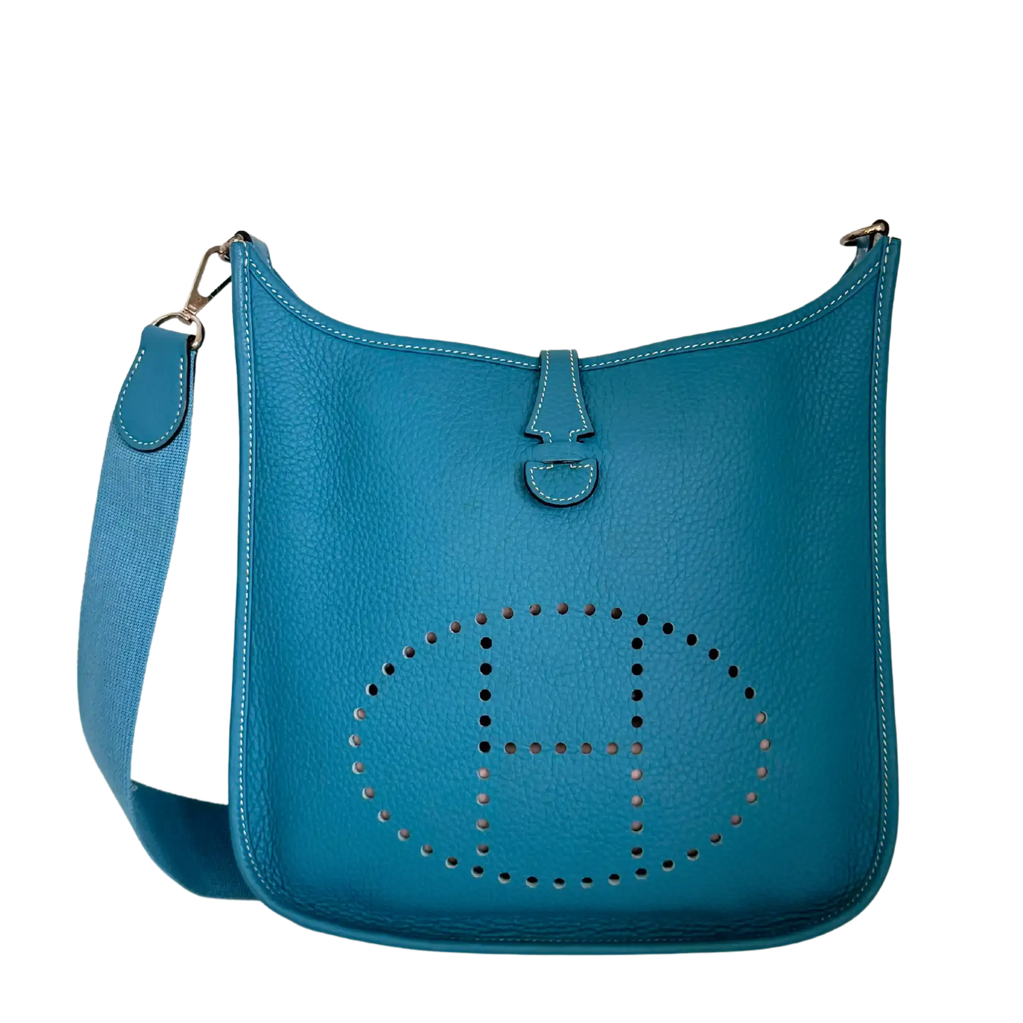Hermès Evelyne III 29 blau Clemence  Palladium Fullset 2010 / sehr gut Hermès