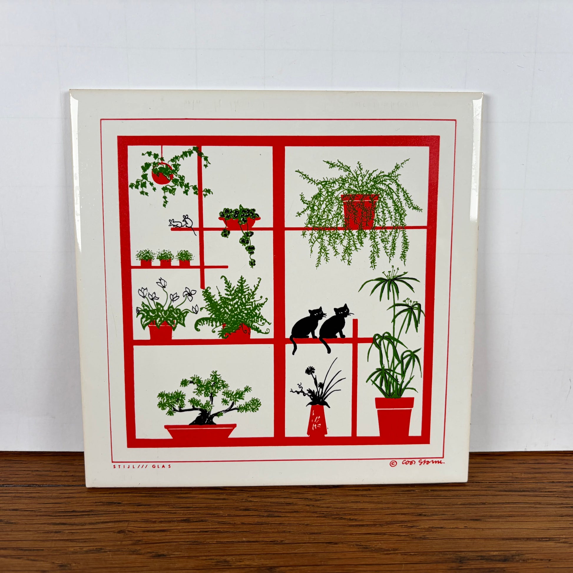 Vintage Coos Storm tegel katten