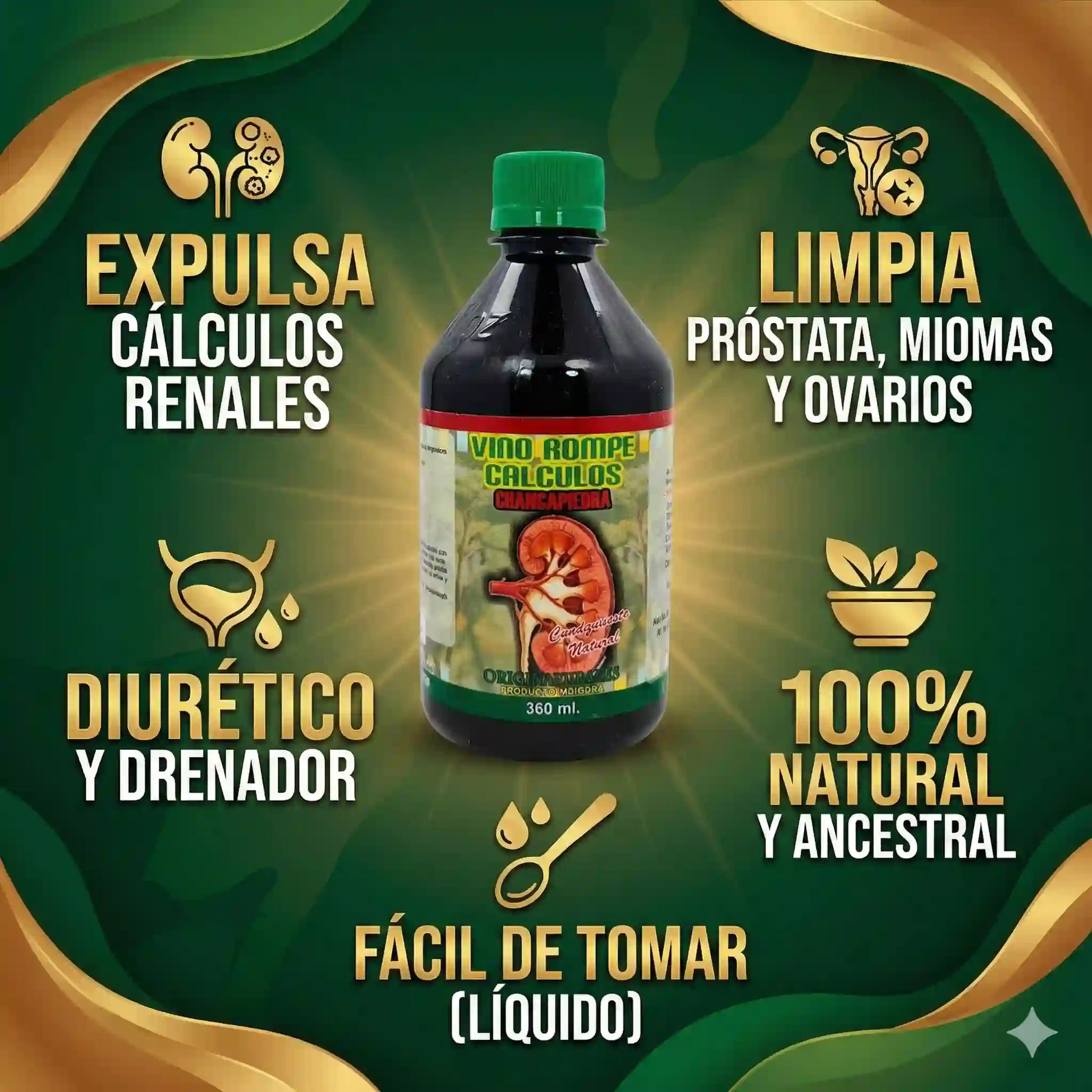 Vino Rompe Calculos - Envio Gratis
