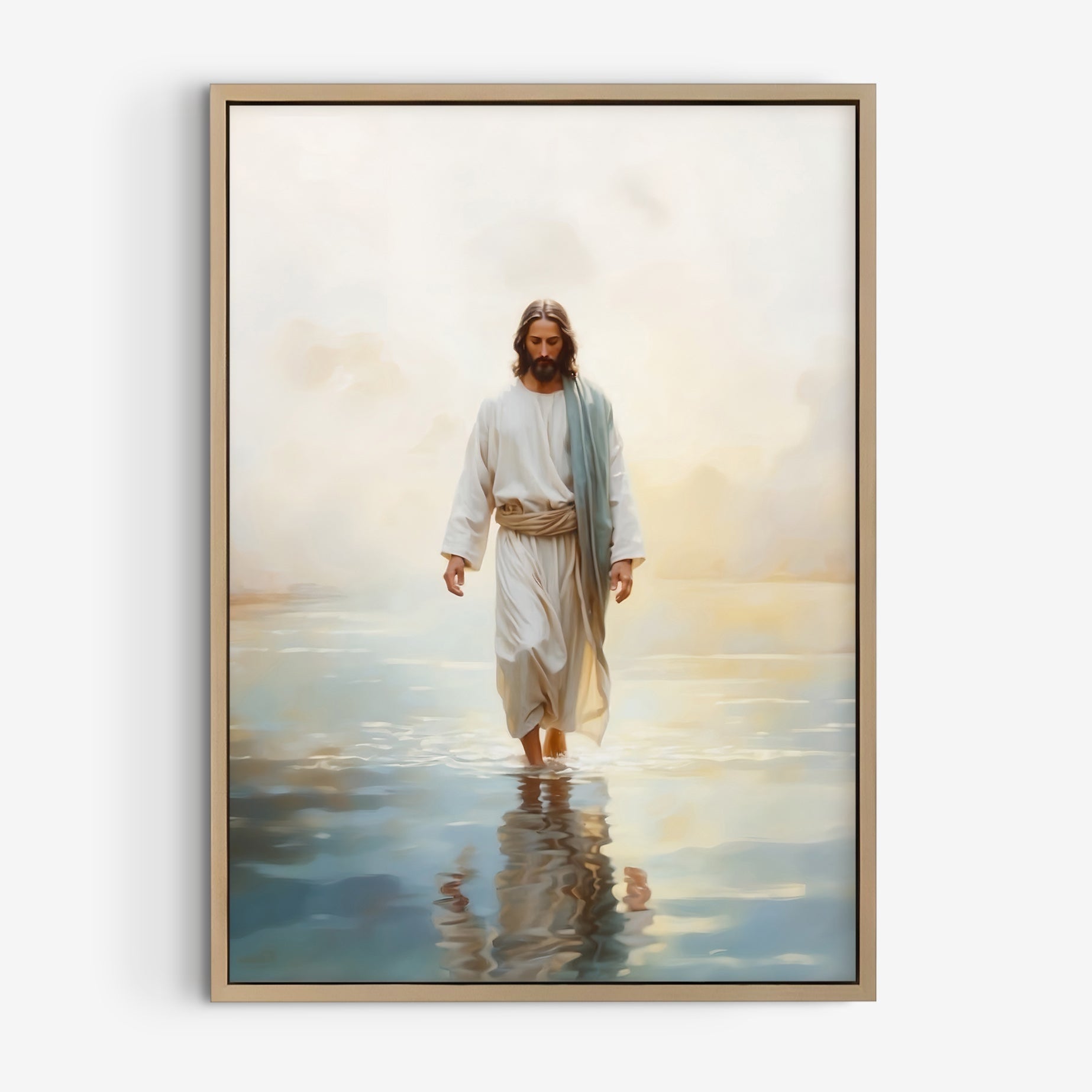 Kristen poster, Jesus går på vattnet.