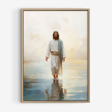Kristen poster, Jesus går på vattnet.