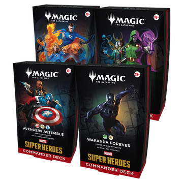 Magic the Gathering: Marvel Super Heroes: Commander Decks (Case of Four)